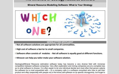 April 2017 / The Minefield of Geology or Resource Software