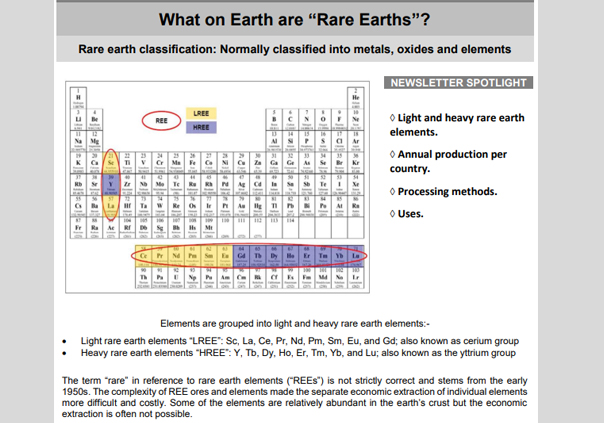 Dec 2016 / What on Earth are Rare Earths